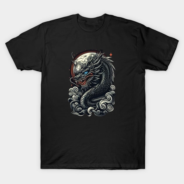 Dragon Artistic T-Shirt by  El-Aal